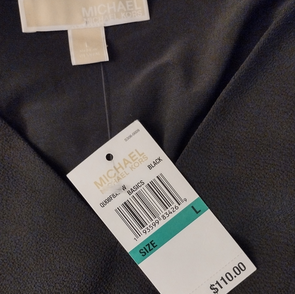 Michael Kors V neck black dress